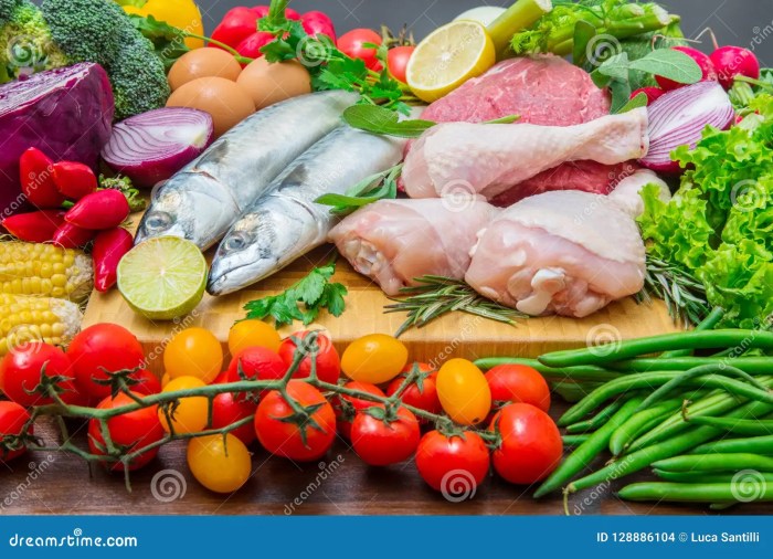 Fish and vegetable diet