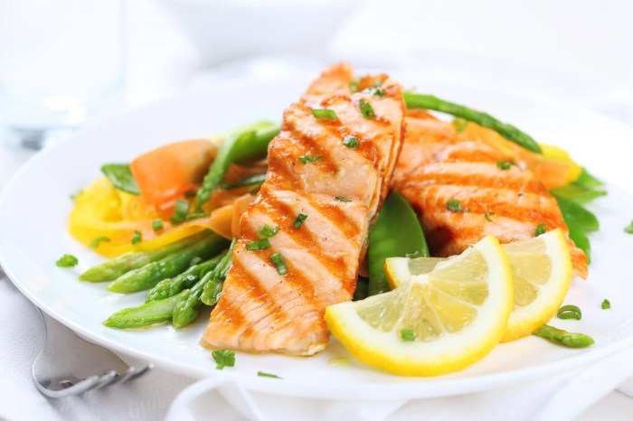 Fish and vegetable diet