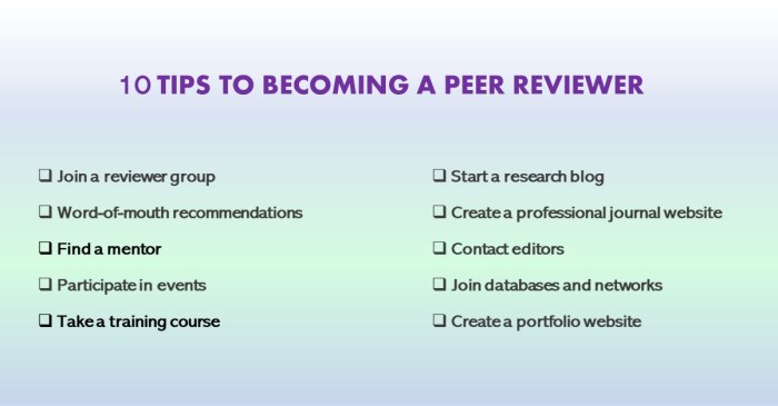 How to make a reviewer